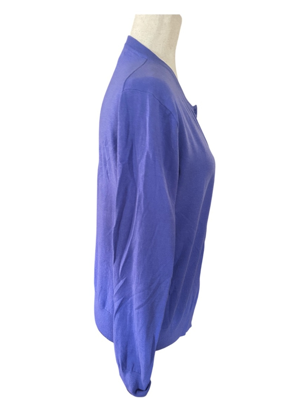 Periwinkle Purple Crewneck Cardigan - Picture 13 of 13